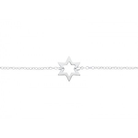 PULSERA ESTRELLA PLATA