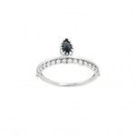Silver with Onyx