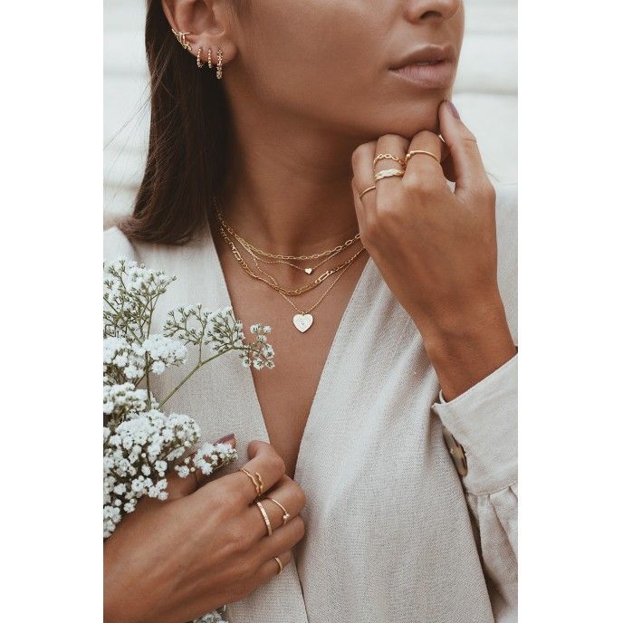 SILVER BEADS RING