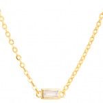 Gold Plated Silver - Zircon