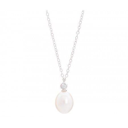 PEARL AND ZIRCON NECKLACE