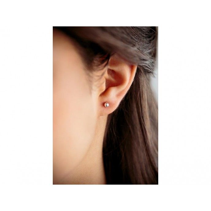 BALL EARRINGS 4MM