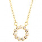 Gold Plated Silver - Zircon