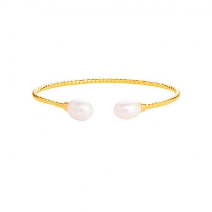 CUFF WITH 2 PEARLS