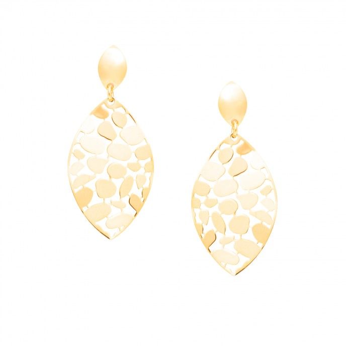 FANCY LASER SILVER EARRINGS