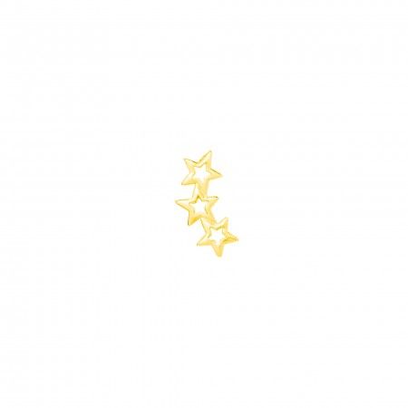 MINI PENDIENTE 3 ESTRELLAS ABIERTO UNIDAD 11 * 4MM