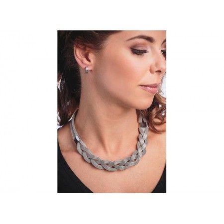 BRAID STEEL NECKLACE