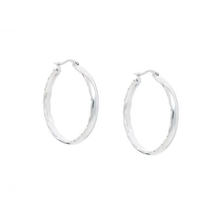 ROUNDED STELL HOOPS
