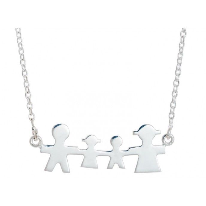 FAMILY SILVER NECKLACE