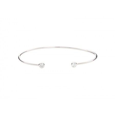 BRIGHT SILVER RIGID BRACELET