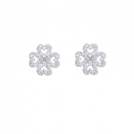 CLOVER SILVER EARRINGS