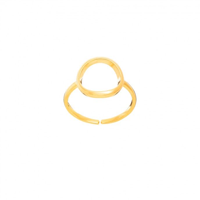 OPEN WHEEL RING14.5 * 13.5MM SILVER