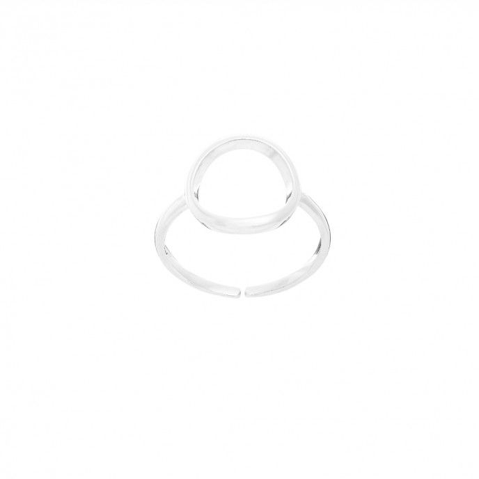 OPEN WHEEL RING14.5 * 13.5MM SILVER