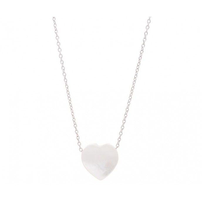 SILVER HEART NECKLACE