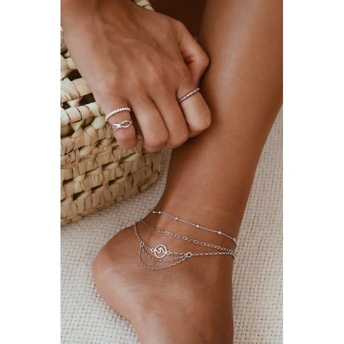 BEADS AND WIRE ANKLET