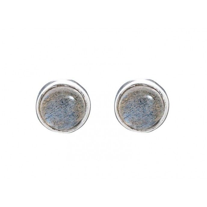 9MM NATURAL STONE EARRINGS
