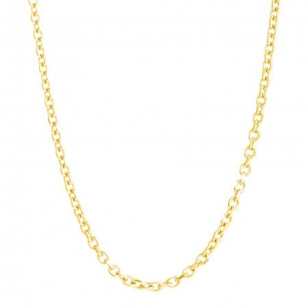 THIN MESH STEEL CHAIN NECKLACE 50CM
