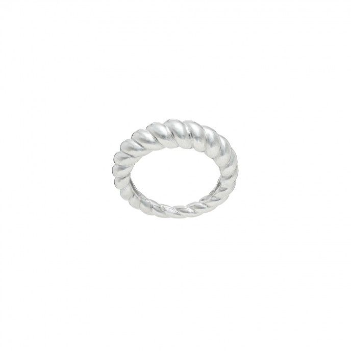 TWISTED SILVER RING