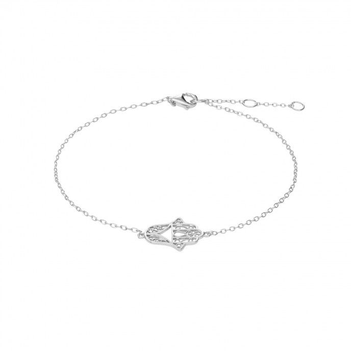 HAND OF FATIMA SILVER BRACELET
