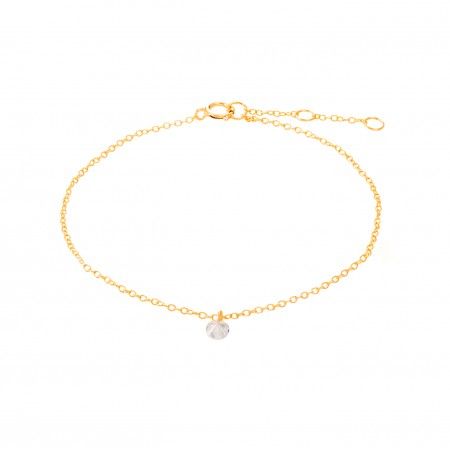 SILVER BRACET WITH ZIRCON