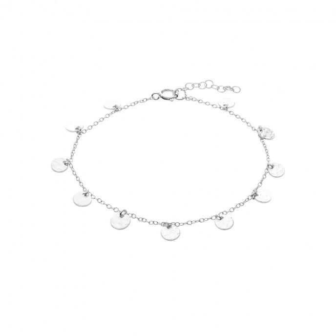 SILVER ANKLET WITH FLAT