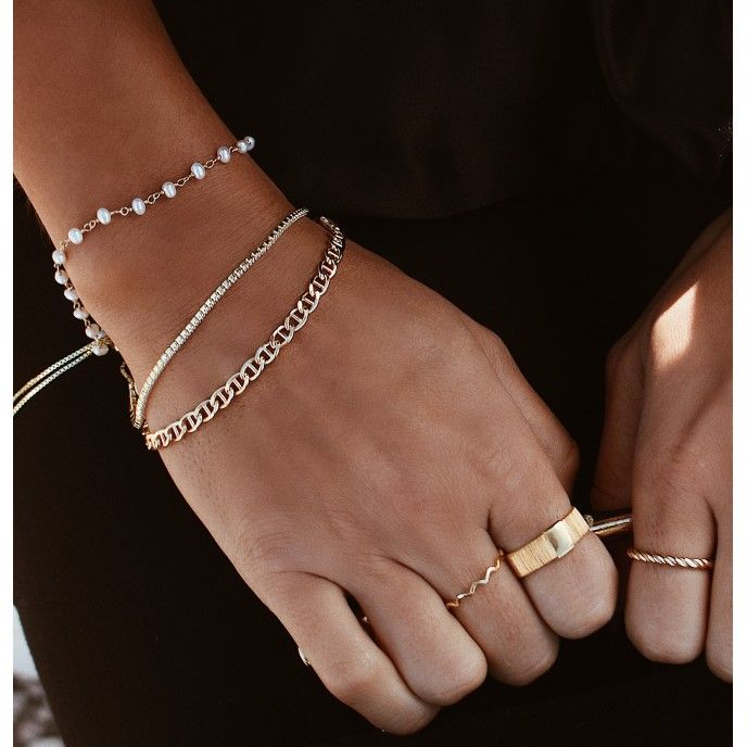 PULSERA CON ESLABONES OVALADOS