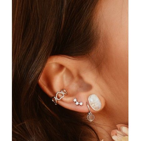 OVAL STONE EARRINGS