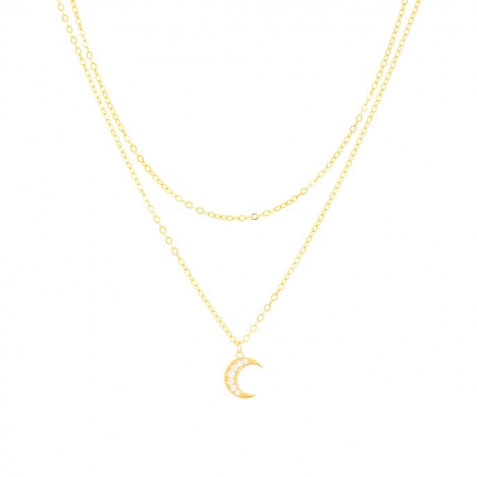 DOUBLE MOON NECKLACE