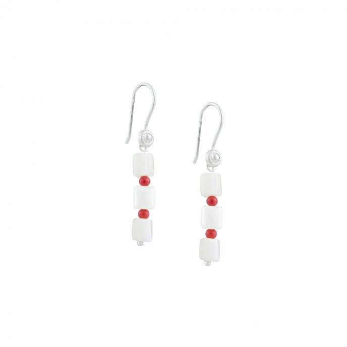 STONE TUBES EARRINGS