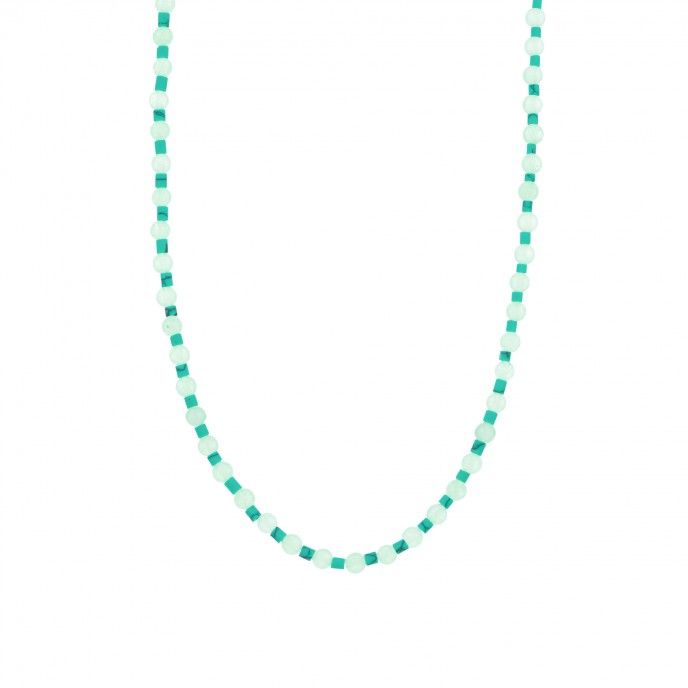 TUBES AND BEADS NECKLACE