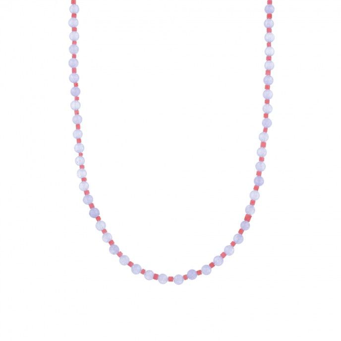 TUBES AND BEADS NECKLACE