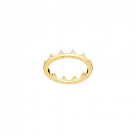 BRILLIANT CROWN SILVER RING