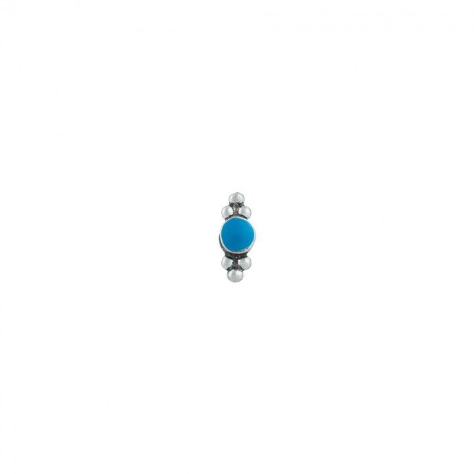 SILVER EARRING, TURQUOISE NATURAL STONE, UNIT