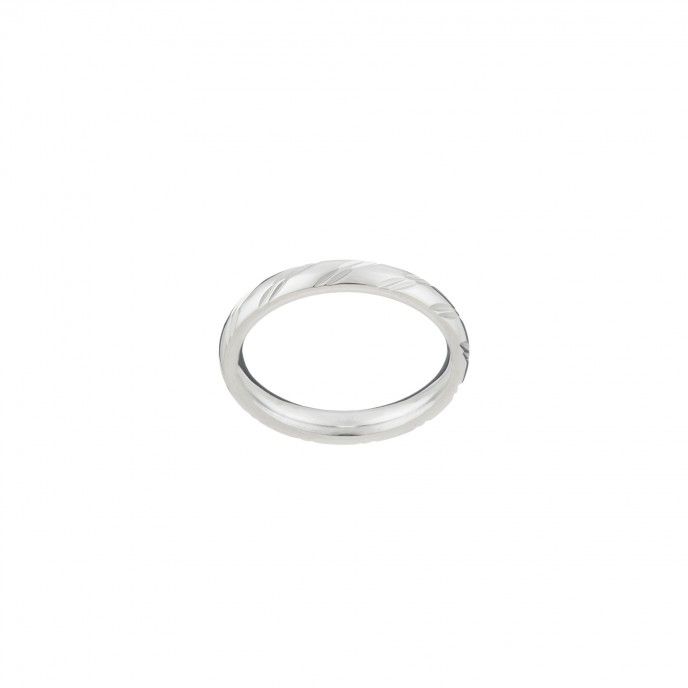 STRIPES STEEL RING