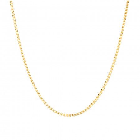 SQUARE MESH STEEL NECKLACE 40CM