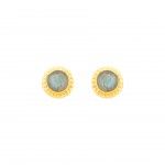 PRATA BANHO OURO LABRADORITE