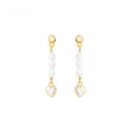 HEART PEARL EARRINGS HEART PEARL EARRINGS