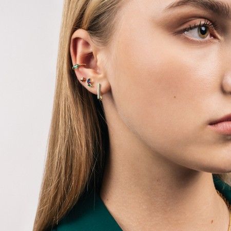MIX COLOURS UNIT EARRING