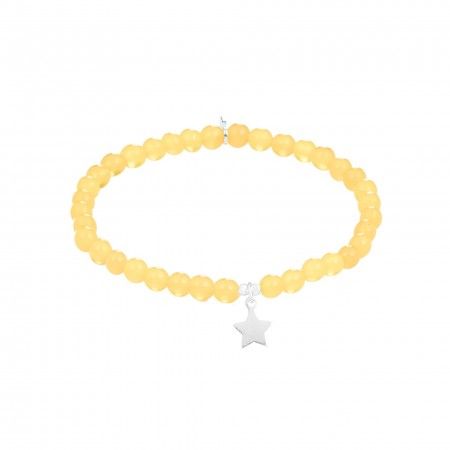 PULSERA DE PLATA CON ESTRELLA PARA NIA