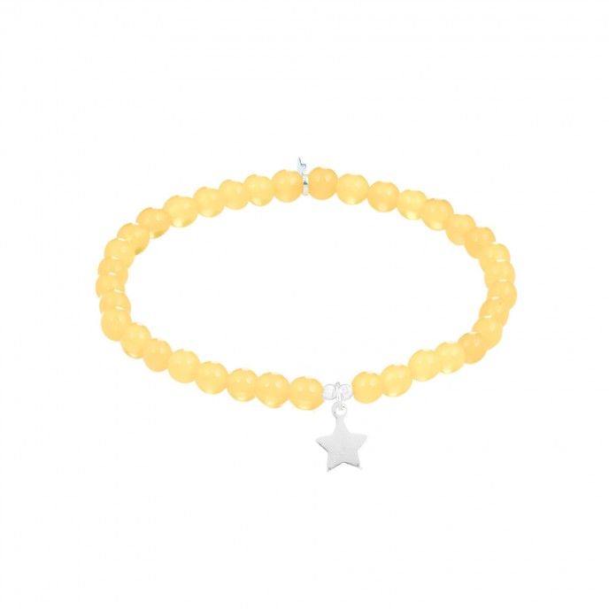 PULSERA DE PLATA CON ESTRELLA PARA NIA