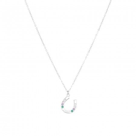 SHINY HORSESHOE NECKLACE