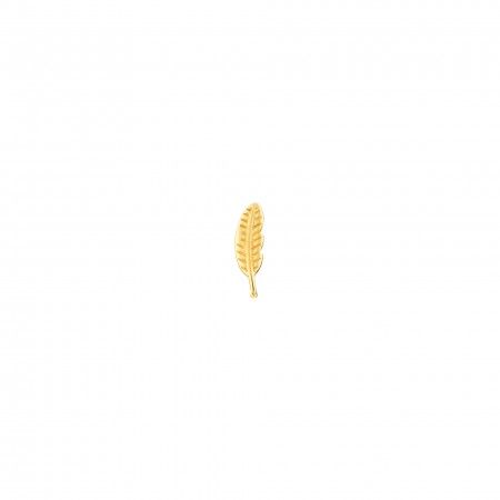 EARRING SILVER MINI LEAF