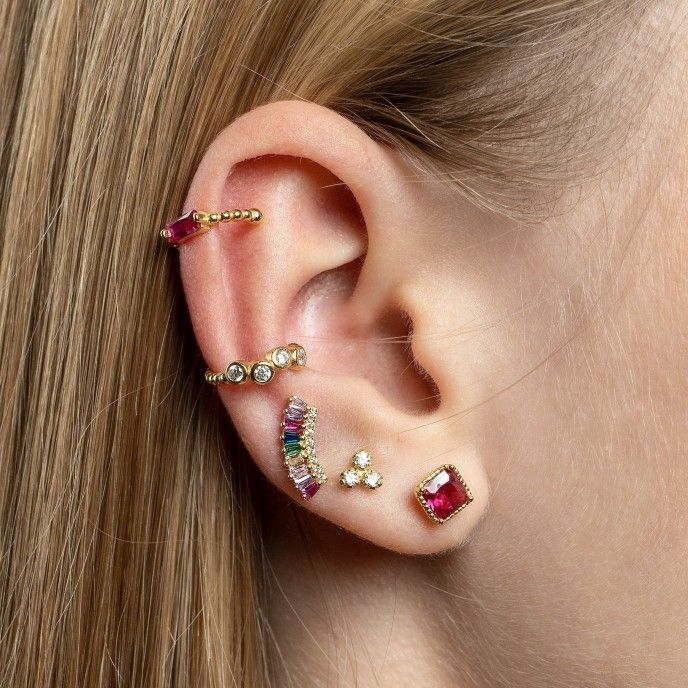 EAR CUFF BEADS AND SHINY