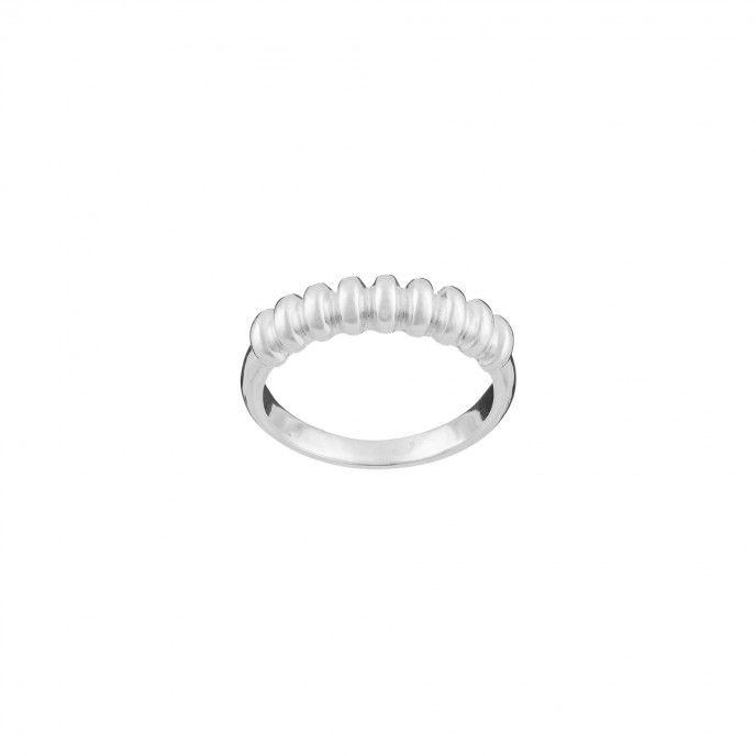 SILVER STRIPES RING