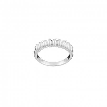 SILVER STRIPES RING