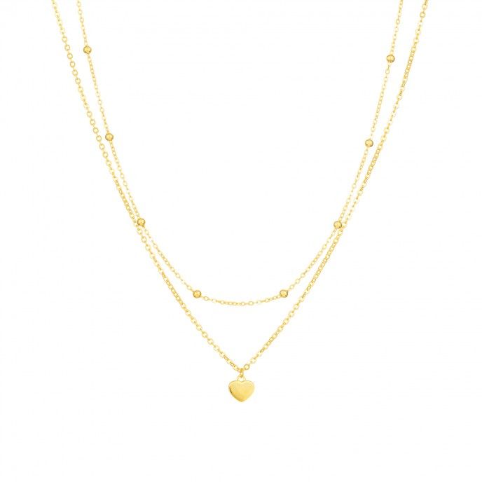 DOUBLE HEART NECKLACE
