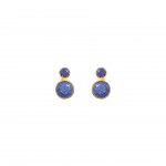 PRATA BANHO OURO LAPIS LAZULI