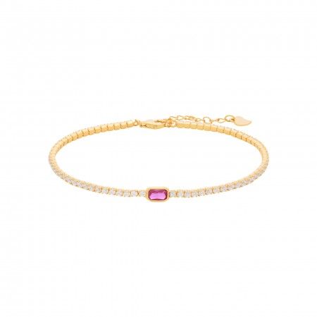 PULSERA DE PLATA BRILLANTE