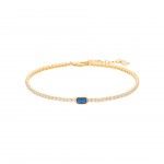 Gold Plated Silver - Blue