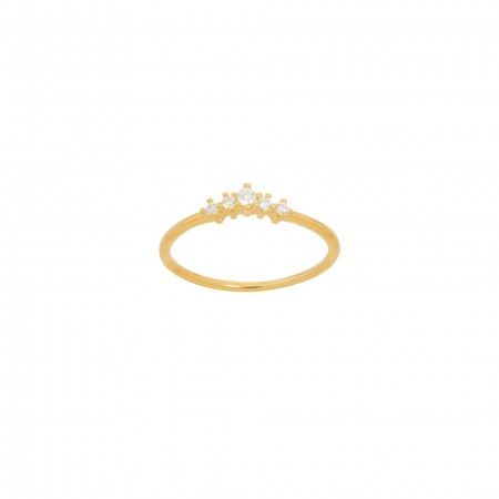 MINI CROWN SILVER RING